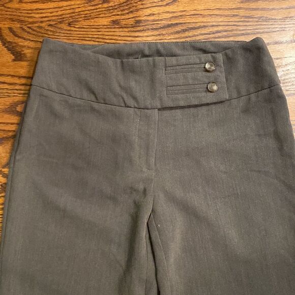 Tribal Size 2 Dress Pants Wide Leg Zip-Up Multi-Button Waist No Pocket - Picture 2 of 8